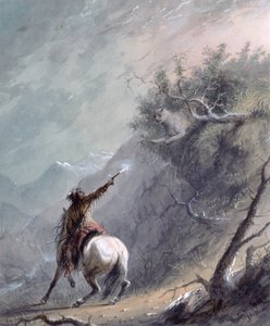 Shooting a Cougar by Alfred Jacob Miller